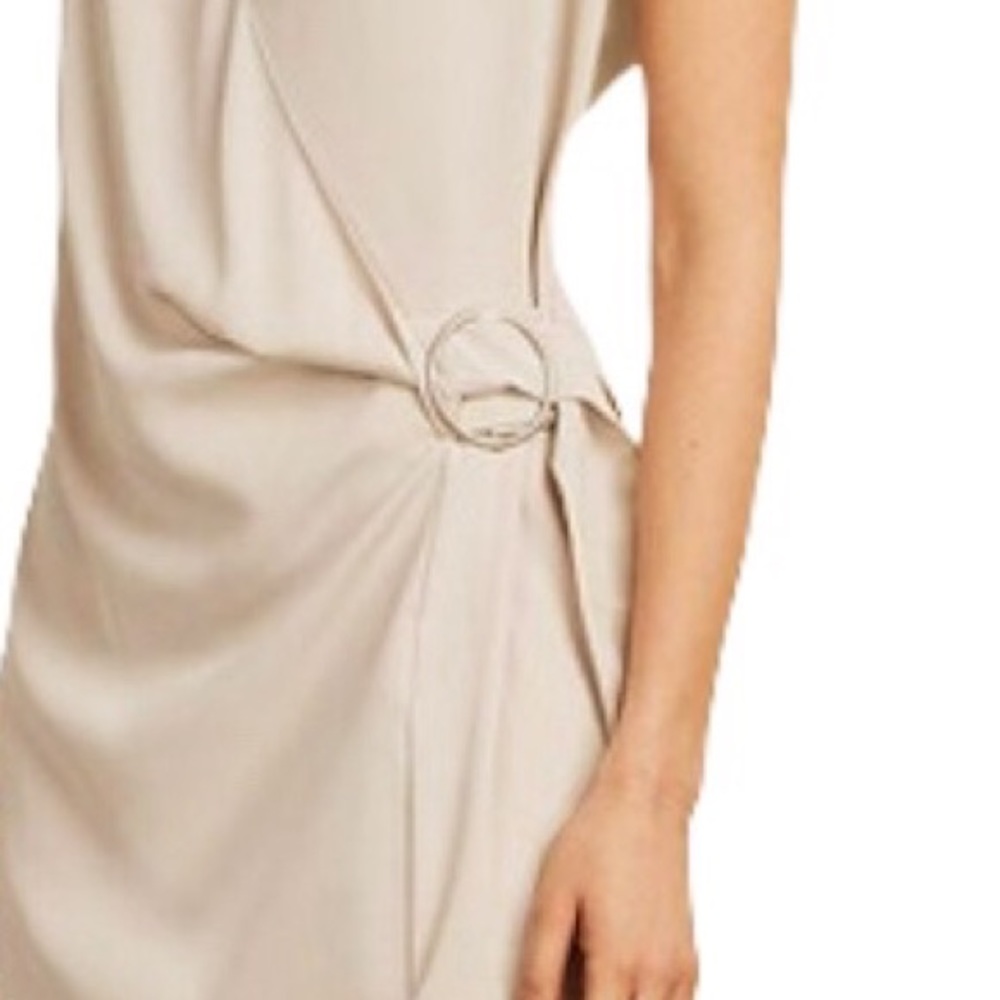 Allsaints - V Neck Sleeveless Buckled Dress - Picture 3 of 11